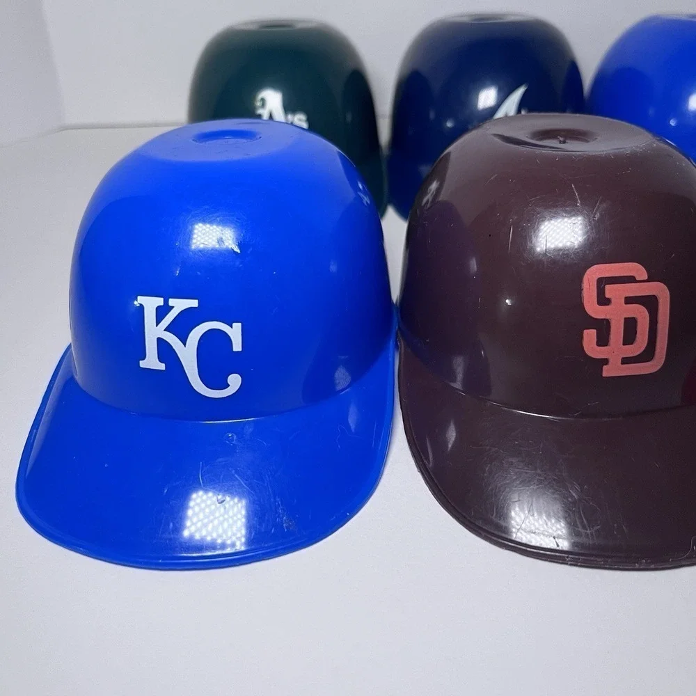Lot of 6 Mini Vintage Laich MLB Baseball Batting Helmets Souvenir ice cream cup - Picture 2 of 11
